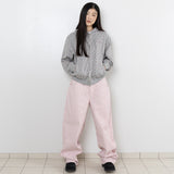 Heart Logo Kitty ジップアップフーディー - グレー