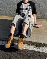Bant Heavy Sweat Four-Tuck Bermuda Pants