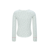 flower long sleeve white