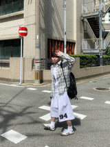ユーホーリネンチェックシャツ