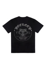キュービックロゴオーバーサイズTシャツ ブラック