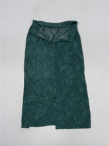 Jacquard flower long skirt