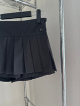 ノアプリーテッドラップスカート (2 colors)