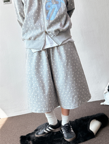 Toyd Blue Number Star Patch Tattoo Bermuda Shorts 2color