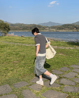 ペールグレーシーバミューダデニム