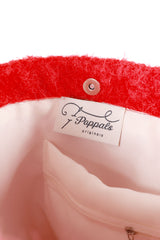 Vivid Hair Wool Shoulder Bag [Red]