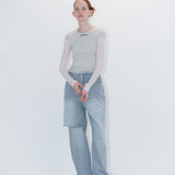 Urban ripped wide denim
