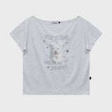メロードリームグーレンオフショルダーハーフスリーブTシャツ