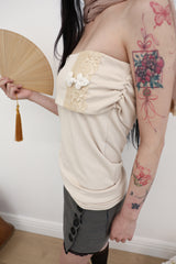 [香] Classic Button Skort (SS & Lace ver) (Gray)