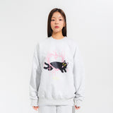 CIRCUS HEART SWEATSHIRTS-LIGHT MELANGE