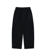 ツータック ワイド スウェット パンツ_ブラック