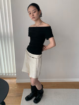 color silk flare midi skirt