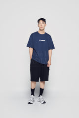 24FW CONNECT LOGO BASIC SHORT SLEEVE T-SHIRT NAVY