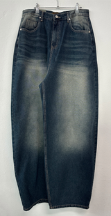 GRADATION BALLOON LONG DENIM PANTS 🩵🤍
