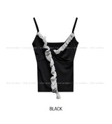 Liv Unbalance Lace Wrap Crop Sleeveless