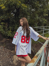 88 スポーティーメタルジャージ半袖Tシャツ