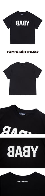 ベイビーロゴハーフTシャツ BLACK