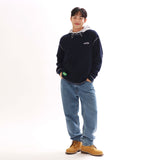 ワッフル コージー ロングスリーブ Tシャツ_ネイビー