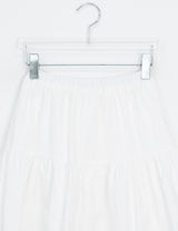 Fiumi Frill Shirring Midi Banding Skirt