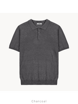 Summer Cool Plain Collar Short Sleeve Overfit Knit 8COLOR