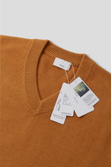 LMN Mile Cropped Oversized Fit V-neck Knitwear (8 colors)