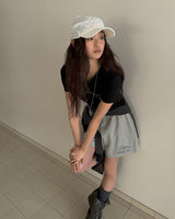 [ORIGINAL] Less Cotton Lettering Short Sleeve T-shirt