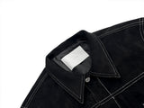 Louis Suede Crop Jacket
