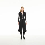  slim-fit zipper cardigan