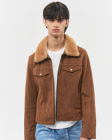 Bluesf searing suede short jacket