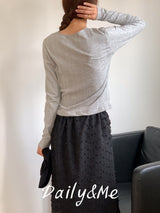 Ribbon Tie T-Shirt(3color)
