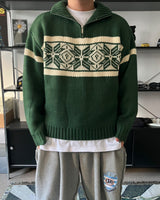 MR Nordic half-zip-up knit (3C)