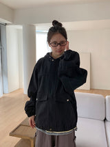 [unisex] Salle Cotton Hood Zip-Up Jacket