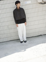 [DOJINOI] DRAFT CROP WINDBREAKER CHARCOAL