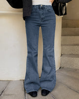 Accu bootcut denim pants