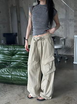 Pigment washing crop t-shirts(4color)