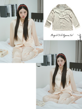 Beige kt Silk Pajama Set