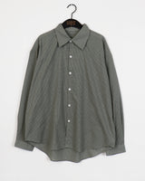 [UNISEX] Sket Autumn Checked Oversized Fit Long Sleeve Shirt