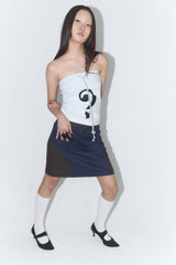Questionmark Top - Grey