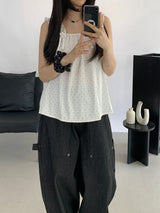 レオナルド カーゴワイドストライプパンツ