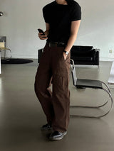 LMN Millet Curved Cargo Wide Pants (5 colors)