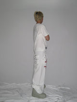 Lettering Eyelet Sweatpants(3c)