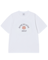 26SS BEAR DOLL HUG BROWN LINE FRIENDS SHORT SLEEVE T-SHIRT