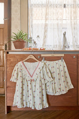 Low Short-sleeve Two-piece Cream[24175WTSSN]