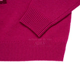 24FW PIXEL BEAR ARTWORK KNIT PINK