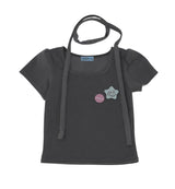 チョーカーバッジTシャツ(グレー)