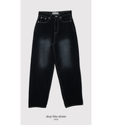 DEVELOP Print Denim Wide Pants