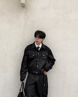 Duron Nylon Knit Trucker Jacket
