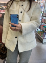 クラリーモヘアファーツイードジャケット（2c）