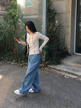 Nini Strap Ribbed Cardigan (6c)
