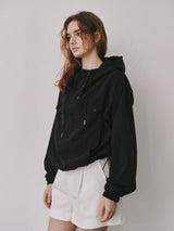 Anorak hood jumper (Black)